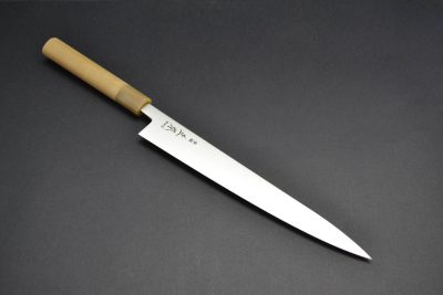 Masamoto KS Sujihiki 240mm - Brown ferule - Image 3