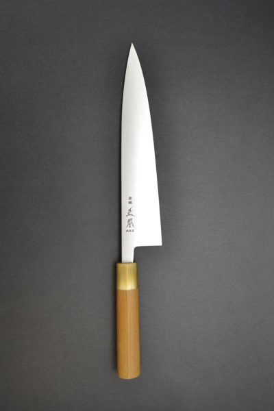 Masamoto SW Series Stainless Gyuto 240mm Brown - Image 7