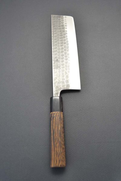 Wakui Tsuchime Stain. Clad Shirogami 2 Nakiri 180m - Image 7