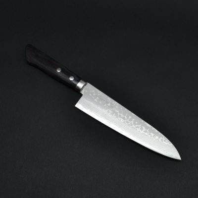 Masutani Damascus Gyuto 185mm - Pakka Wood