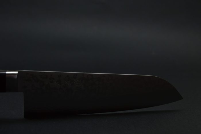Masutani Damascus Santoku 170mm - Pakka - Image 2