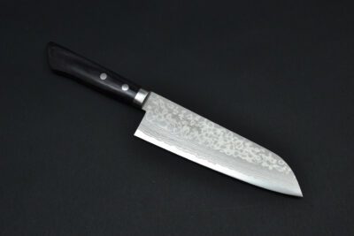 Masutani Damascus Santoku 170mm - Pakka - Image 8
