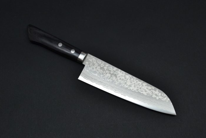 Masutani Damascus Santoku 170mm - Pakka - Image 8