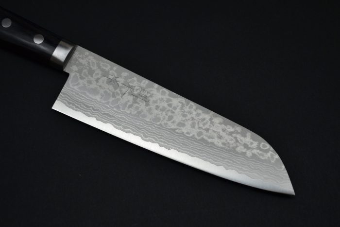 Masutani Damascus Santoku 170mm - Pakka - Image 6