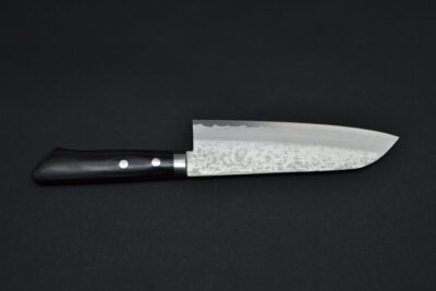 Masutani Damascus Santoku 170mm - Pakka - Image 5