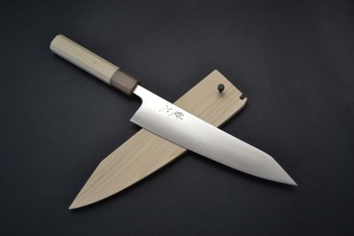 Nakamura Kaishin Ginsan Thin Kiritsuke 210mm - Image 7