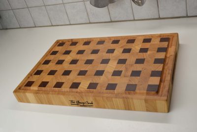 Cutting Board Elm & Sapele Model 024