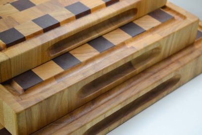 Cutting Board Elm & Sapele Model 024 - Image 3