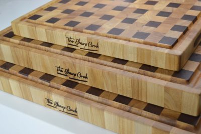 Cutting Board Elm & Sapele Model 024 - Image 4