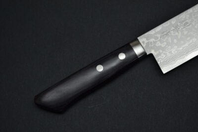 Masutani Damascus Nakiri 170mm Black Pakka - Image 9