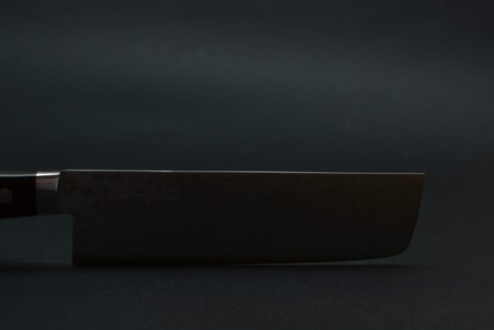 Masutani Damascus Nakiri 170mm Black Pakka - Image 7