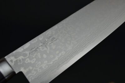 Masutani Damascus Nakiri 170mm Black Pakka - Image 6