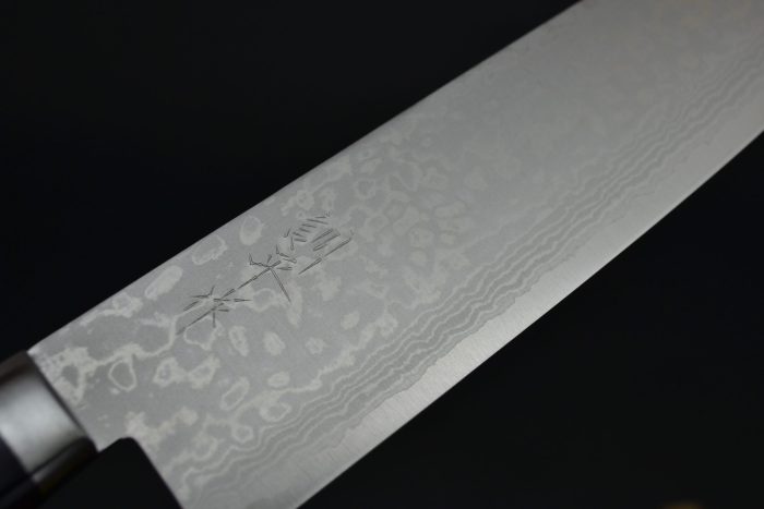 Masutani Damascus Nakiri 170mm Black Pakka - Image 6