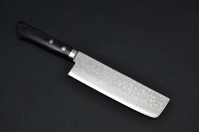 Masutani Damascus Nakiri 170mm Black Pakka - Image 3