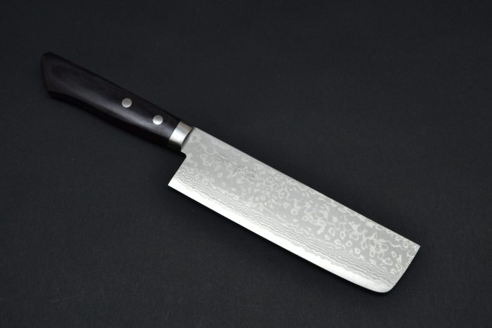Masutani Damascus Nakiri 170mm Black Pakka - Image 3