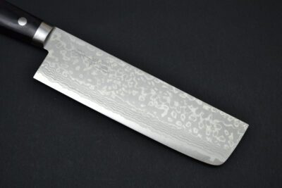 Masutani Damascus Nakiri 170mm Black Pakka - Image 13
