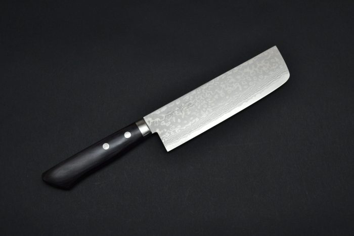 Masutani Damascus Nakiri 170mm Black Pakka - Image 11