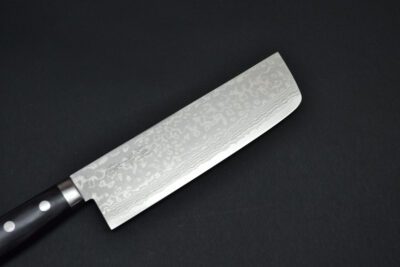 Masutani Damascus Nakiri 170mm Black Pakka - Image 10