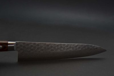 Nakamura Kaishin Damascus Hammered Gyuto 210mm - Image 4