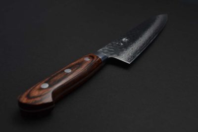 Nakamura Kaishin Damascus Hammered Gyuto 210mm - Image 10
