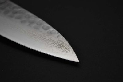Nakamura Kaishin Damascus Hammered Gyuto 210mm - Image 9