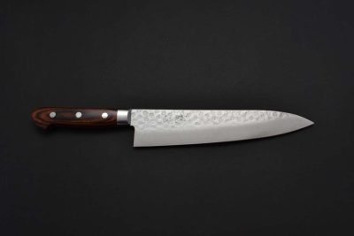 Nakamura Kaishin Damascus Hammered Gyuto 210mm - Image 3