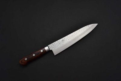 Nakamura Kaishin Damascus Hammered Gyuto 210mm - Image 8