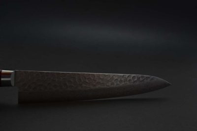 Nakamura Kaishin Damascus Hammered Gyuto 240mm - Image 8