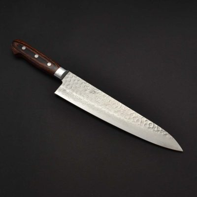 Nakamura Kaishin Damascus Hammered Gyuto 240mm