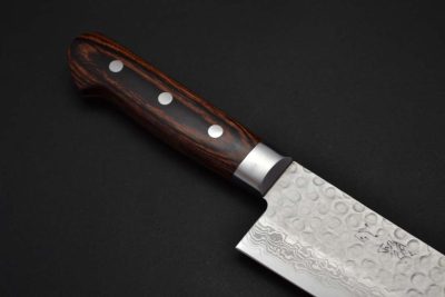 Nakamura Kaishin Damascus Hammered Gyuto 240mm - Image 6