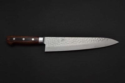 Nakamura Kaishin Damascus Hammered Gyuto 240mm - Image 4