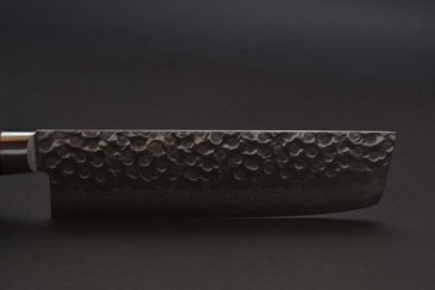 Nakamura Kaishin Damascus Hammered Nakiri 170mm - Image 8