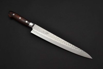 Nakamura Kaishin Damascus Hammered Sujihiki 240mm - Image 2