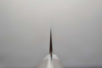 Nakamura Kaishin Damascus Hammered Sujihiki 240mm - Image 4