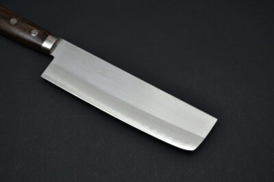 Masutani Polished Nakiri 170mm Black Pakka - Image 9