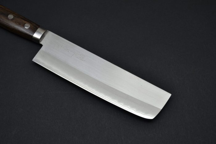 Masutani Polished Nakiri 170mm Black Pakka - Image 9