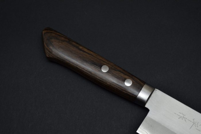 Masutani Polished Nakiri 170mm Black Pakka - Image 8