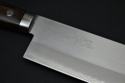 Masutani Polished Nakiri 170mm Black Pakka - Image 7