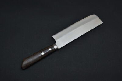Masutani Polished Nakiri 170mm Black Pakka - Image 3
