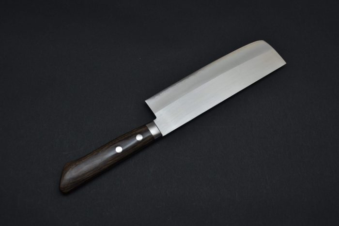 Masutani Polished Nakiri 170mm Black Pakka - Image 3