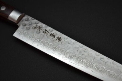 Kanetsune KC-906 Sujihiki με μοτίβο «Hammered Damascus», 240 mm - Image 9