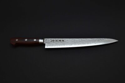 Kanetsune KC-906 Sujihiki με μοτίβο «Hammered Damascus», 240 mm - Image 7