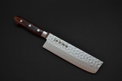 Kanetsune KC-905 Hammered Damascus Nakiri 160mm - Image 7