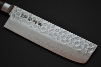 Kanetsune KC-905 Hammered Damascus Nakiri 160mm - Image 5