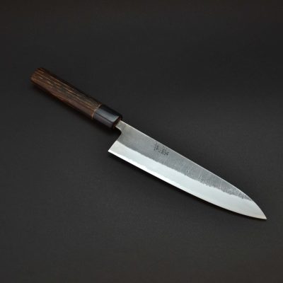 Wakui Nashiji Gyuto 210mm Shirogami 2 Stainless Clad