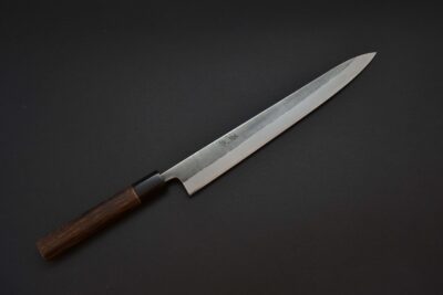 Wakui Nashiji Sujihiki 270mm Shirogami 2 Stainless Cladd - Image 6