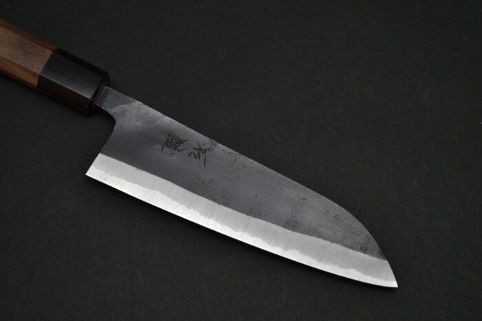 Ishizuchi Kurouchi Aogami-2 Santoku 165mm - Image 6