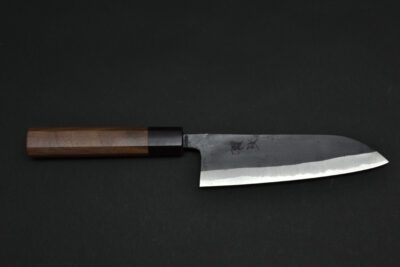 Ishizuchi Kurouchi Aogami-2 Santoku 165mm - Image 5