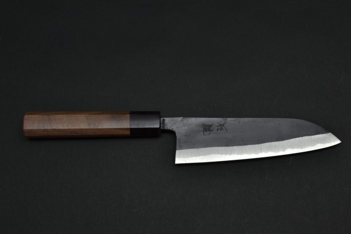Ishizuchi Kurouchi Aogami-2 Santoku 165mm - Image 5