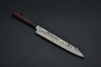 Nigara Anmon Kurozome Sujihiki Kiritsuke 255mm - Image 2
